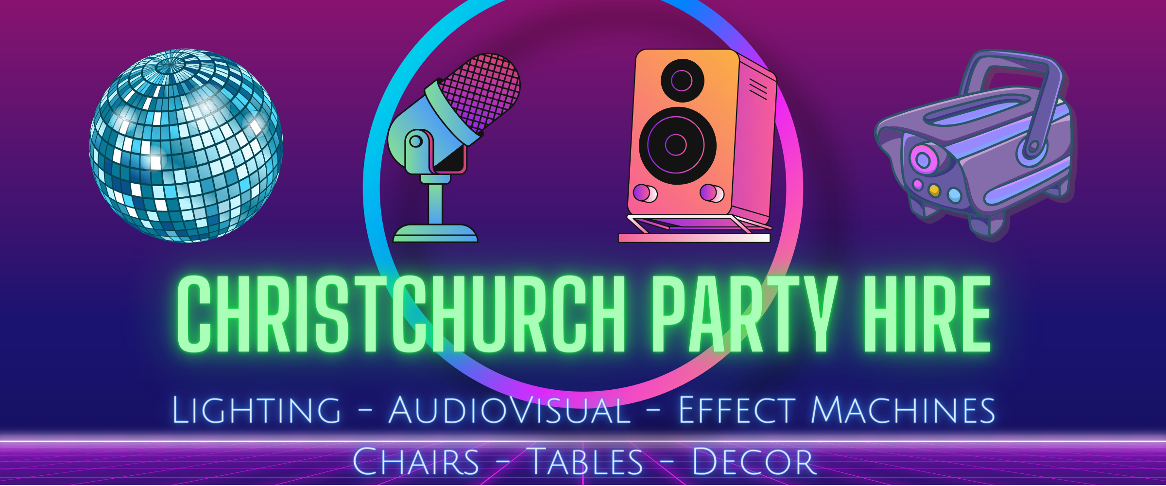 Christchurch Party Hire Logo